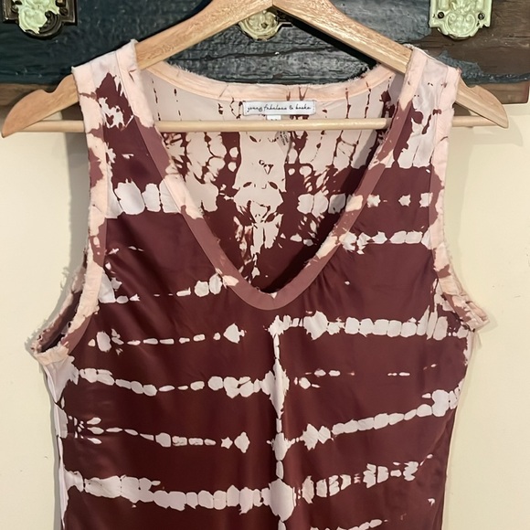 Young Fabulous and Broke Tye-Dye like Tank Top Blouse Size Medium - Picture 7 of 15